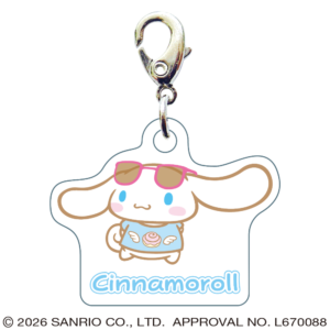 シナモロール　スリーシーエムチャーム　ジッパーアクセサリー　サングラス