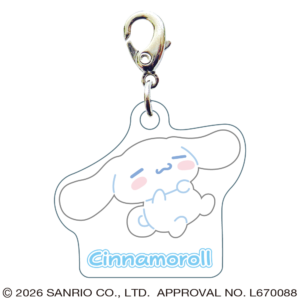 シナモロール　スリーシーエムチャーム　ジッパーアクセサリー　ねむねむ