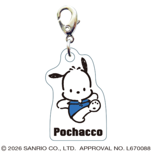 ポチャッコ　スリーシーエムチャーム　ジッパーアクセサリー　ジャンプ