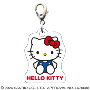 ハローキティ スリーシーエムチャーム ジッパーアクセサリー おすわり