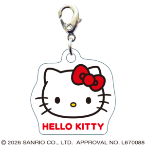 ハローキティ　スリーシーエムチャーム　ジッパーアクセサリー　フェイス