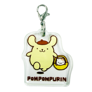 ポムポムプリン スリーシーエムチャーム ジッパーアクセサリー おさんぽ