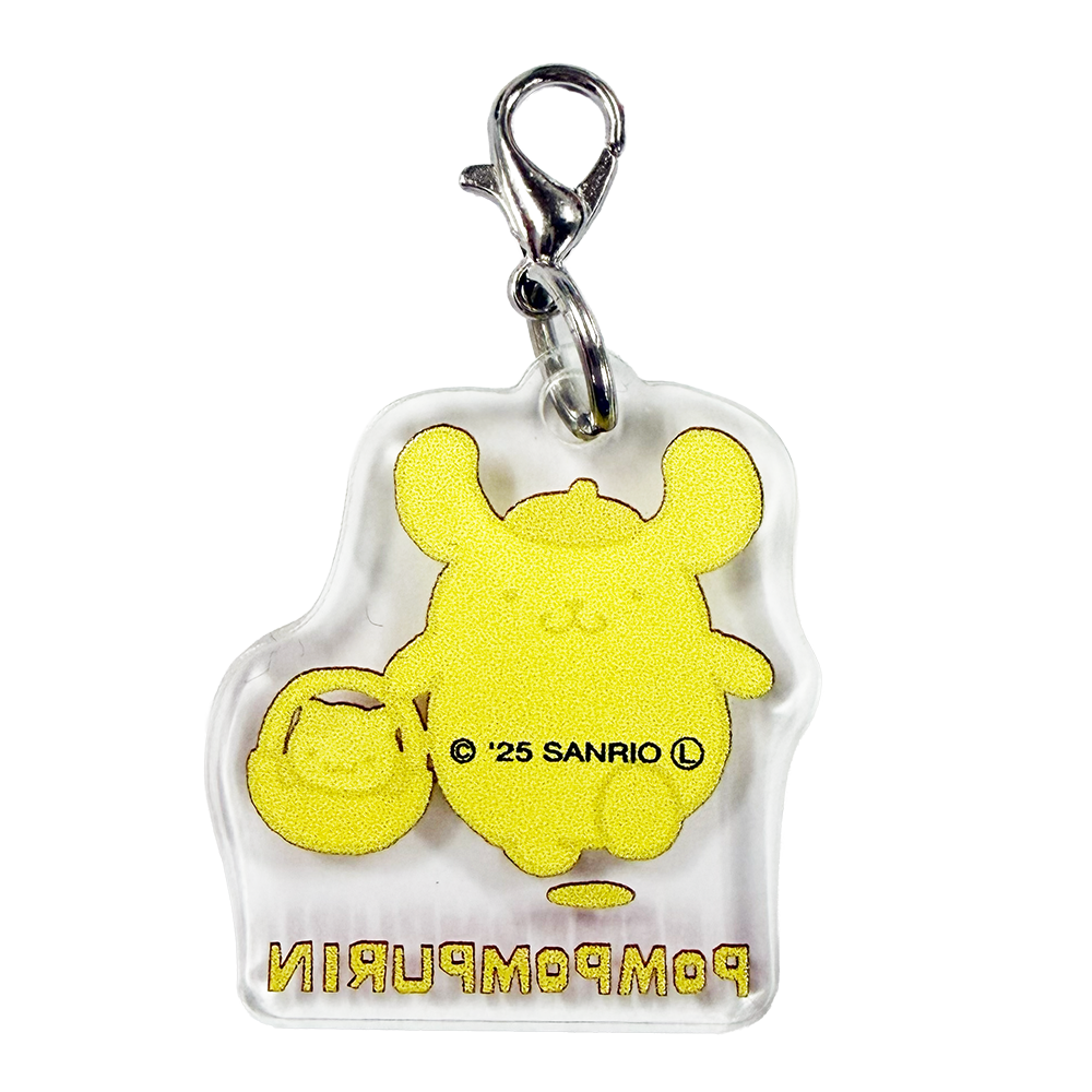 サンリオ　スリーシーエムチャーム　ポムポムプリン　おさんぽ