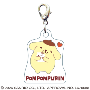 ポムポムプリン スリーシーエムチャーム ジッパーアクセサリー ぎゅっ