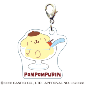 ポムポムプリン スリーシーエムチャーム ジッパーアクセサリー パフェ