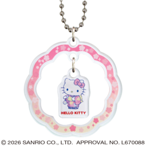 ハローキティ ゆらゆらキーチェーン なつまつり