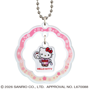 ハローキティ ゆらゆらキーチェーン ゆかた