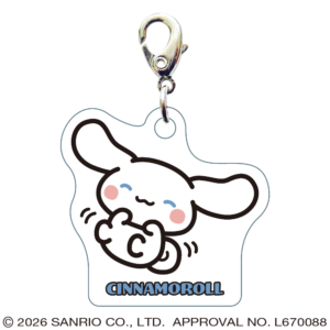 シナモロール　スリーシーエムチャーム　ジッパーアクセサリー　わくわく