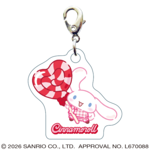 シナモロール　スリーシーエムチャーム　ジッパーアクセサリー　キャンディ