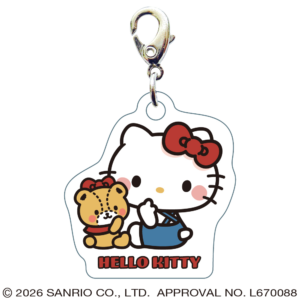 ハローキティ スリーシーエムチャーム ジッパーアクセサリー おそろいポーズ