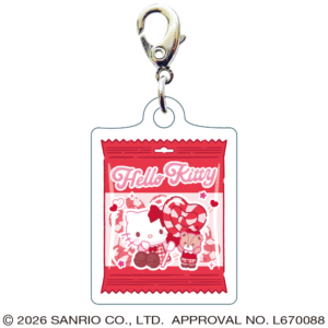 ハローキティ　スリーシーエムチャーム　ジッパーアクセサリー　キャンディバッグ