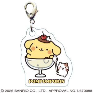 ポムポムプリン スリーシーエムチャーム ジッパーアクセサリー パフェでちゅう