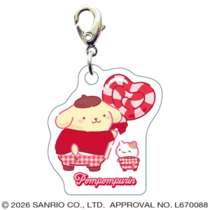 ポムポムプリン スリーシーエムチャーム ジッパーアクセサリー キャンディ