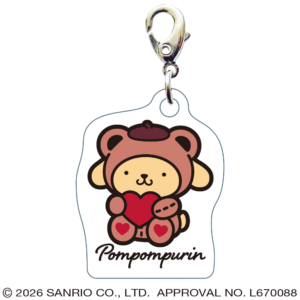 ポムポムプリン スリーシーエムチャーム ジッパーアクセサリー くま