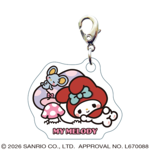 マイメロディ　スリーシーエムチャーム　ジッパーアクセサリー　おひるね