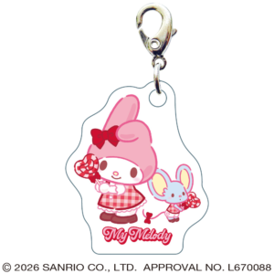 マイメロディ　スリーシーエムチャーム　ジッパーアクセサリー　 キャンディ