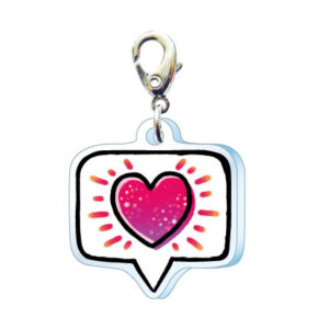 スリーシーエムチャーム　バッグチャーム　ジッパーアクセサリー　ハート
