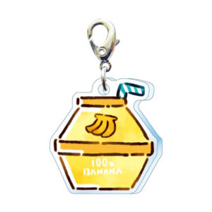 スリーシーエムチャーム　バッグチャーム　ジッパーアクセサリー　バナナジュース