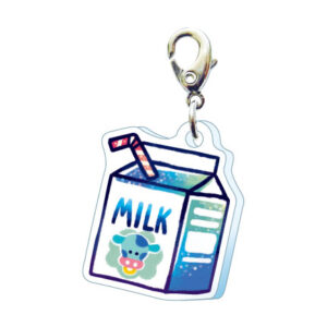 スリーシーエムチャーム　バッグチャーム　ジッパーアクセサリー　みるく