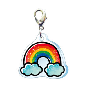スリーシーエムチャーム　バッグチャーム　ジッパーアクセサリー　虹