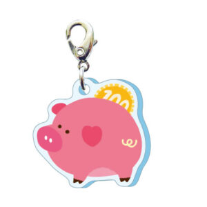 スリーシーエムチャーム　バッグチャーム　ジッパーアクセサリー　ブタの貯金箱