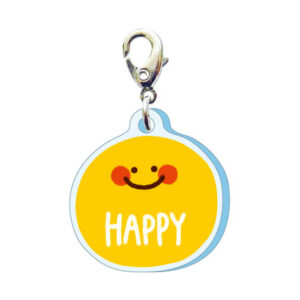 スリーシーエムチャーム　バッグチャーム　ジッパーアクセサリー　ハッピースマイル