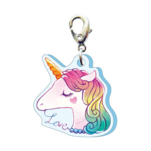 スリーシーエムチャーム　バッグチャーム　ジッパーアクセサリー　ユニコーン 　LOVE