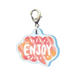 スリーシーエムチャーム　バッグチャーム　ジッパーアクセサリー　ENJOY