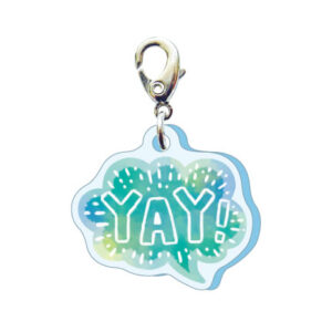 スリーシーエムチャーム　バッグチャーム　ジッパーアクセサリー　YAY!