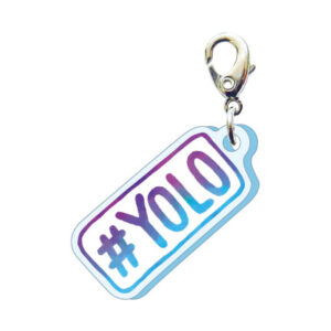 スリーシーエムチャーム　バッグチャーム　ジッパーアクセサリー　＃YOLO