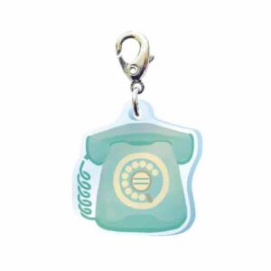 スリーシーエムチャーム(レトロ編)ダイヤル式電話BL