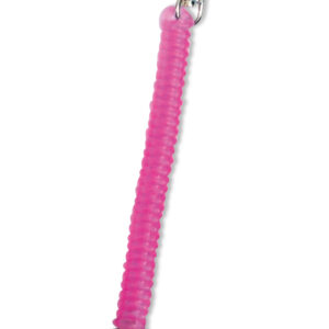 リールキーホルダー 伸びる キーホルダー 伸縮コード 落下防止 キーリング パスケース 鍵 紛失防止 軽量 コンパクト のびーるキーホルダーⅡ　ピンク