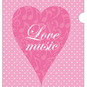 A４サイズ　クリアファイル　音楽ファイル　ラブミュージック