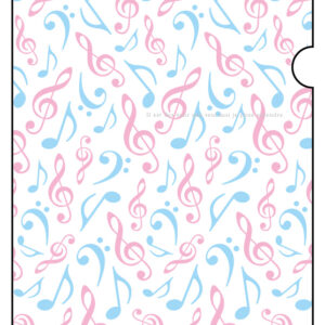 A４サイズ　クリアファイル　音楽ファイル　ランダムミュージック