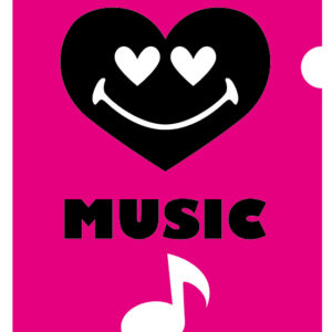 A４サイズ　クリアファイル　音楽ファイル　ポップミュージック