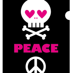 A４サイズ　クリアファイル　音楽ファイル　ピース