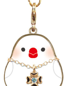 おなじないつき　ことりコレクションキーホルダー　白文鳥　ほっこり癒される