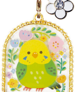 トリカゴテラリウムキーホルダー　セキセイグリーン