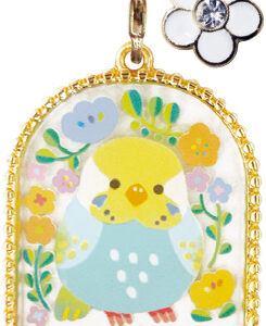 トリカゴテラリウムキーホルダー　セキセイレインボー　