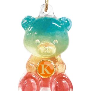 🍬🧸 ハピベアキーチェーン イニシャルver. 🧸🍬　K　おまじない　ラッキー運UP!