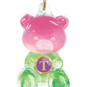 🍬🧸 ハピベアキーチェーン イニシャルver. 🧸🍬　T　おまじない　笑顔あふれる