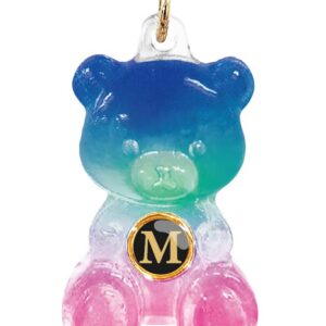 🍬🧸 ハピベアキーチェーン イニシャルver. 🧸🍬　M　おまじない　ずっとＨＡＰＰＹ