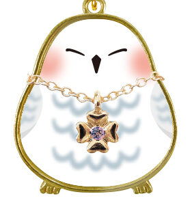 おなじないつき　ことりコレクションキーホルダー　シロフクロウ　人気者になれる