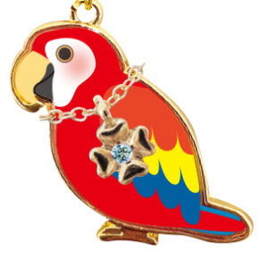 おなじないつき　ことりコレクションキーホルダー　アカコンゴウインコ　魅力的になれる