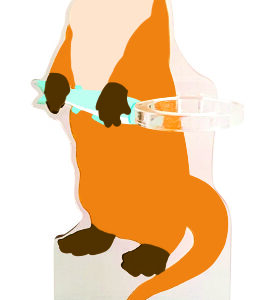 マリンアクリルペンスタンド　コツメカワウソ