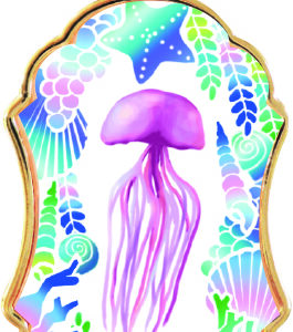 透明標本コレクトキーホルダー　クラゲ