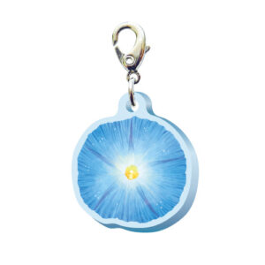 スリーシーエムチャーム　バッグチャーム　ジッパーアクセサリー　（フラワー編）アサガオの花言葉　固い絆