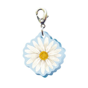 スリーシーエムチャーム　バッグチャーム　ジッパーアクセサリー　（フラワー編）マーガレットの花言葉　信頼