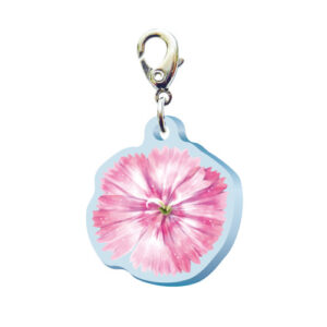 スリーシーエムチャーム　バッグチャーム　ジッパーアクセサリー　（フラワー編）ナデシコの花言葉　純愛