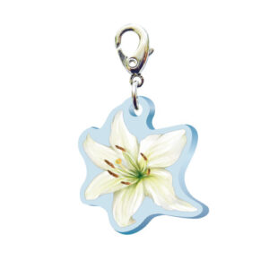 スリーシーエムチャーム　バッグチャーム　ジッパーアクセサリー　（フラワー編）ユリの花言葉　威厳